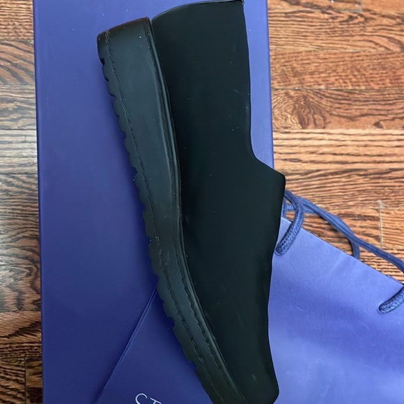 NEW Stuart Weitzman Sofa Black Stretch Pull On Loafer Black.Size 7.Made in Spain - Picture 3 of 14